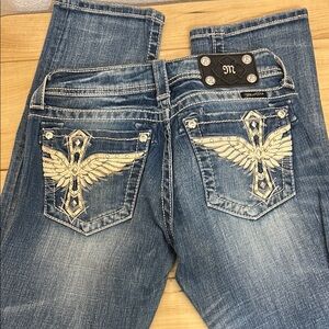 Miss Me Embellished Blue Jeans